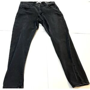 Angels Forever Young Jeanie Lift Size 14 Skinny Black Wash Denim Jeans (32x27)